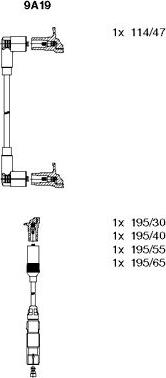 Bremi 9A19 - Kit cavi accensione autozon.pro