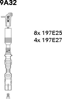 Bremi 9A32 - Kit cavi accensione autozon.pro