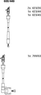 Bremi 600/449 - Kit cavi accensione autozon.pro