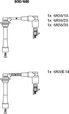 Bremi 600/446 - Kit cavi accensione autozon.pro