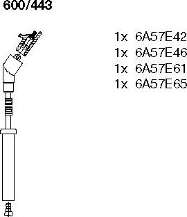 Bremi 600/443 - Kit cavi accensione autozon.pro