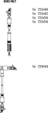 Bremi 600/457 - Kit cavi accensione autozon.pro