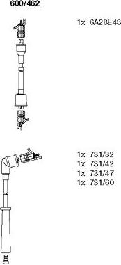 Bremi 600/462 - Kit cavi accensione autozon.pro