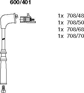 Bremi 600/401 - Kit cavi accensione autozon.pro