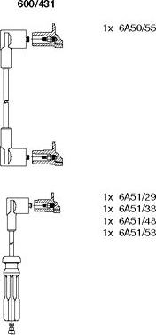 Bremi 600/431 - Kit cavi accensione autozon.pro