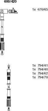 Bremi 600/420 - Kit cavi accensione autozon.pro