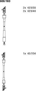 Bremi 600/163 - Kit cavi accensione autozon.pro