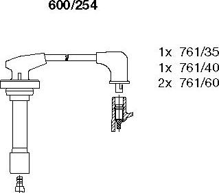 Bremi 600/254 - Kit cavi accensione autozon.pro