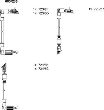 Bremi 600/268 - Kit cavi accensione autozon.pro