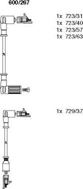 Bremi 600/267 - Kit cavi accensione autozon.pro