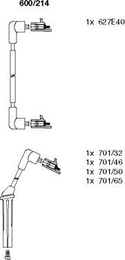 Bremi 600/214 - Kit cavi accensione autozon.pro