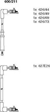 Bremi 600/211 - Kit cavi accensione autozon.pro