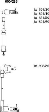 Bremi 600/286 - Kit cavi accensione autozon.pro