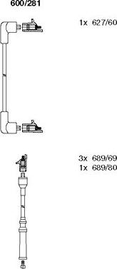 Bremi 600/281 - Kit cavi accensione autozon.pro