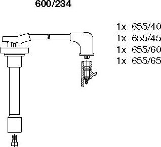 Bremi 600/234 - Kit cavi accensione autozon.pro