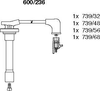 Bremi 600/236 - Kit cavi accensione autozon.pro