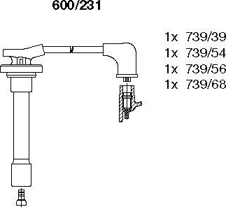 Bremi 600/231 - Kit cavi accensione autozon.pro