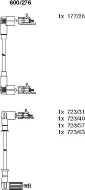 Bremi 600/276 - Kit cavi accensione autozon.pro