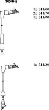 Bremi 300/947 - Kit cavi accensione autozon.pro