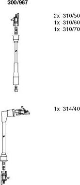 Bremi 300/967 - Kit cavi accensione autozon.pro