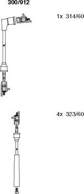 Bremi 300/912 - Kit cavi accensione autozon.pro