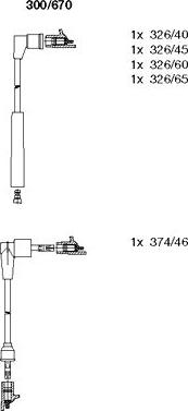 Bremi 300/670 - Kit cavi accensione autozon.pro