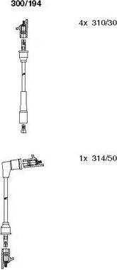 Bremi 300/194 - Kit cavi accensione autozon.pro