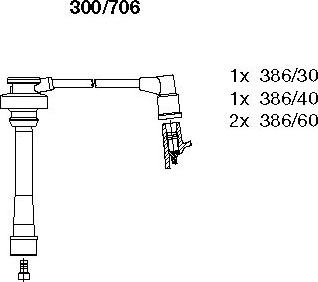 Bremi 300/706 - Kit cavi accensione autozon.pro