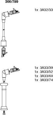 Bremi 300/789 - Kit cavi accensione autozon.pro