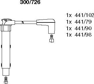 Bremi 300/726 - Kit cavi accensione autozon.pro