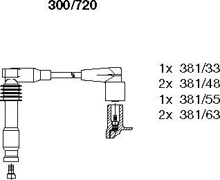 Bremi 300/720 - Kit cavi accensione autozon.pro