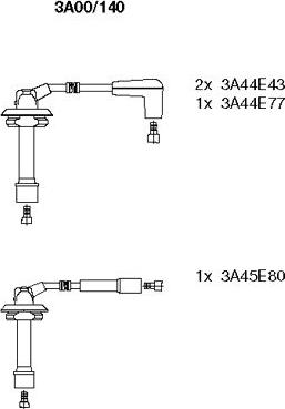 Bremi 3A00/140 - Kit cavi accensione autozon.pro