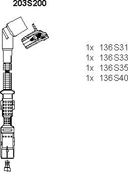 Bremi 203S200 - Kit cavi accensione autozon.pro