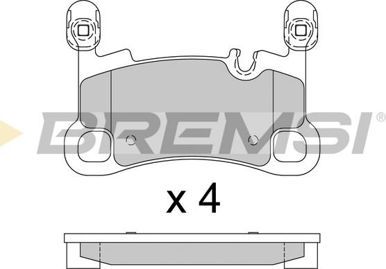 Bremsi BP3940 - Kit pastiglie freno, Freno a disco autozon.pro