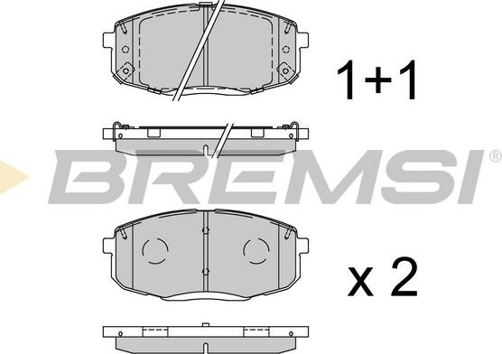 Bremsi BP3941 - Kit pastiglie freno, Freno a disco autozon.pro