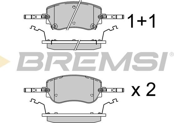 Bremsi BP3942 - Kit pastiglie freno, Freno a disco autozon.pro