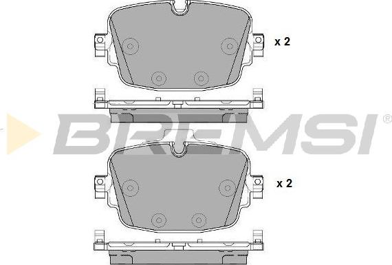 Bremsi BP3958 - Kit pastiglie freno, Freno a disco autozon.pro