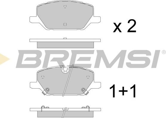 Bremsi BP3964 - Kit pastiglie freno, Freno a disco autozon.pro