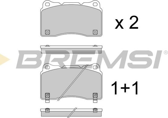 Bremsi BP3960 - Kit pastiglie freno, Freno a disco autozon.pro