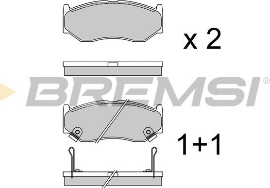 Bremsi BP3962 - Kit pastiglie freno, Freno a disco autozon.pro