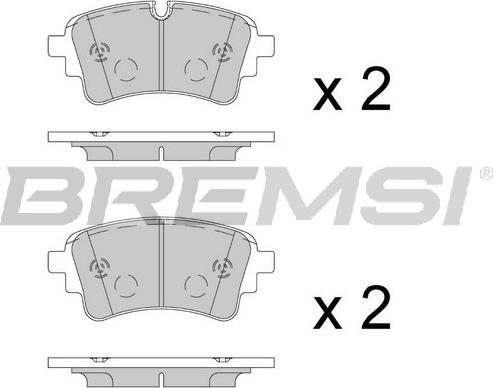 Bremsi BP3909 - Kit pastiglie freno, Freno a disco autozon.pro