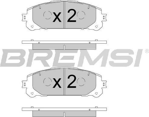 Bremsi BP3908 - Kit pastiglie freno, Freno a disco autozon.pro