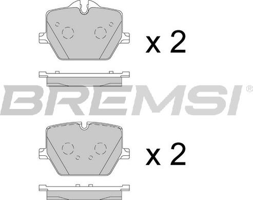 Bremsi BP3902 - Kit pastiglie freno, Freno a disco autozon.pro