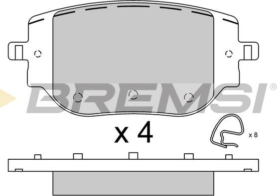 Bremsi BP3916 - Kit pastiglie freno, Freno a disco autozon.pro