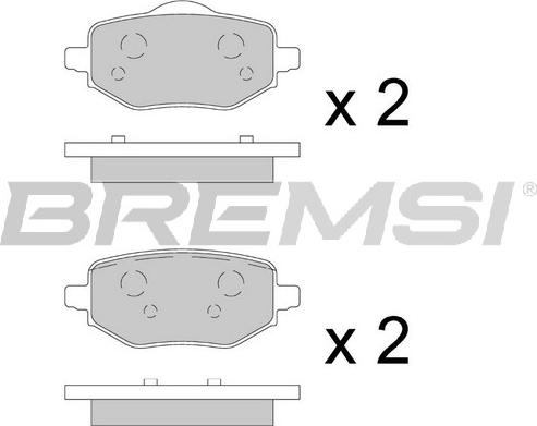 Bremsi BP3912 - Kit pastiglie freno, Freno a disco autozon.pro