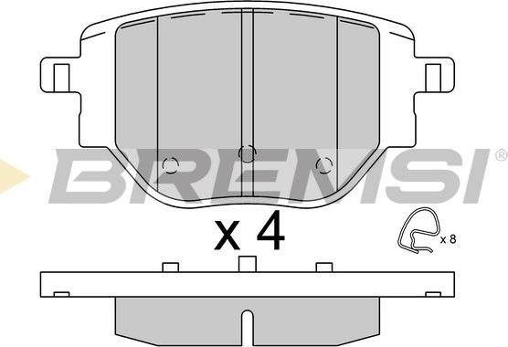 Bremsi BP3917 - Kit pastiglie freno, Freno a disco autozon.pro