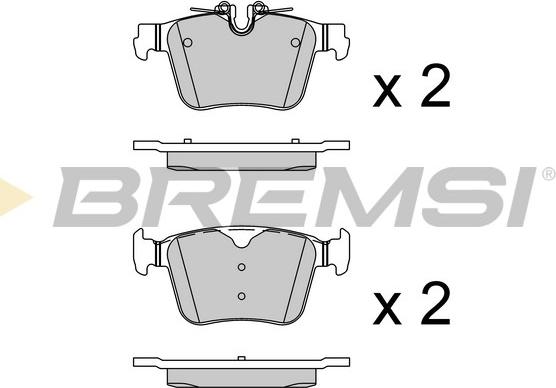 Bremsi BP3985 - Kit pastiglie freno, Freno a disco autozon.pro