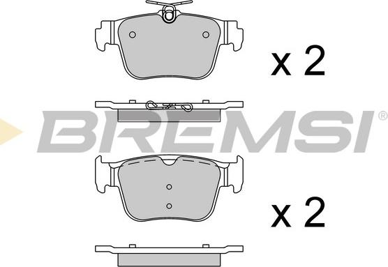 Bremsi BP3925 - Kit pastiglie freno, Freno a disco autozon.pro