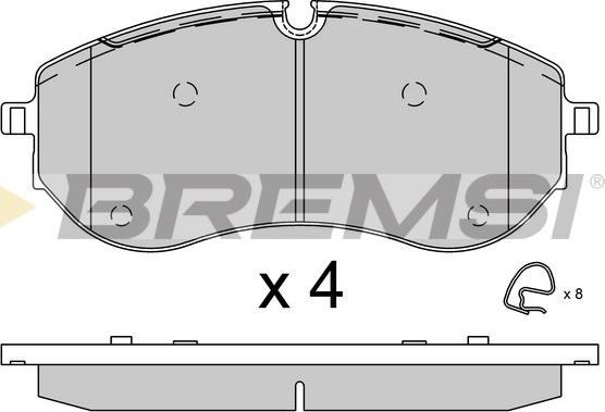 Bremsi BP3926 - Kit pastiglie freno, Freno a disco autozon.pro