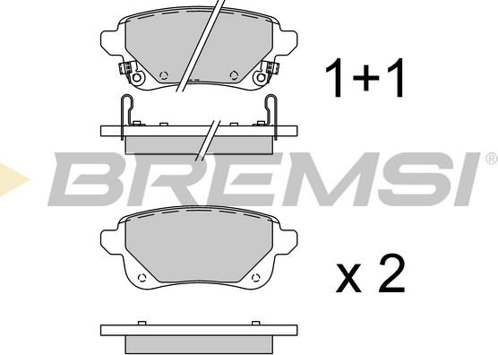 Bremsi BP3920 - Kit pastiglie freno, Freno a disco autozon.pro